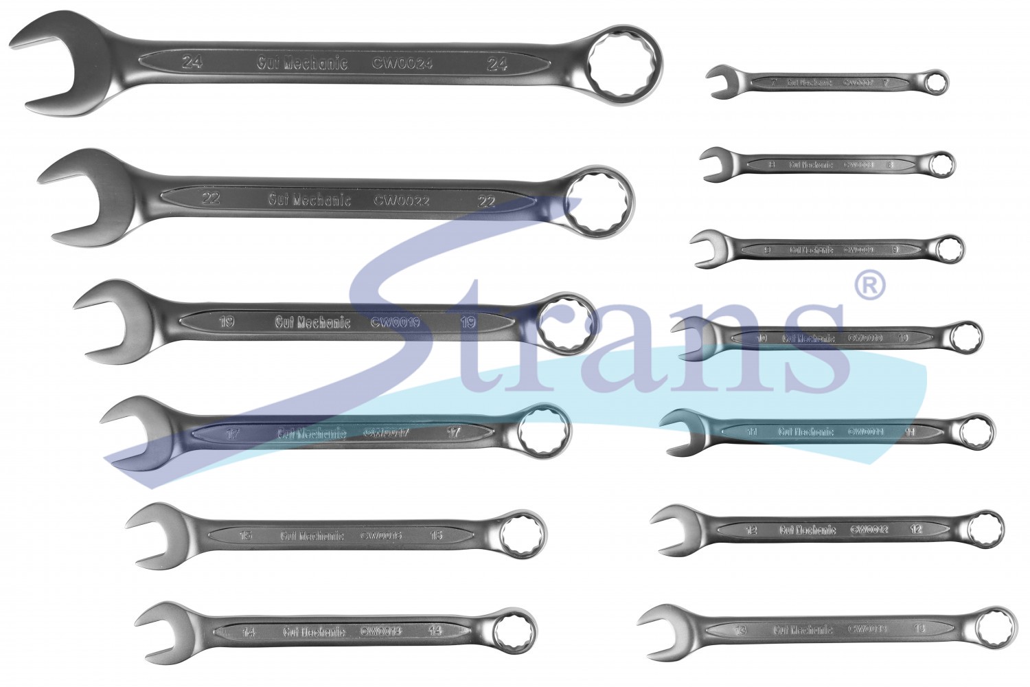 あち Набір Ключів Рожково-Накидних В Плахті Gut Mechanic 14 Шт 6-24Mm